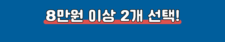 8만원 이상 2개 선택