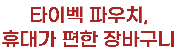 타이벡 파우치,휴대가 편한 장바구니
