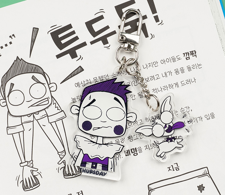 목 아크릴 키링