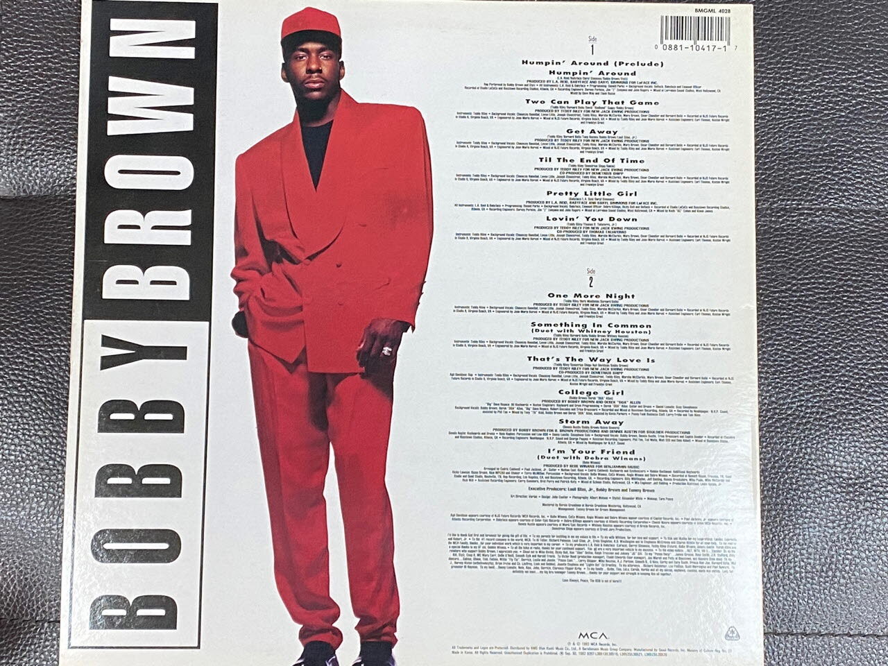 [중고] [LP] 바비 브라운 - Bobby Brown - Bobby LP [BMG-라이센스반] : 알라딘