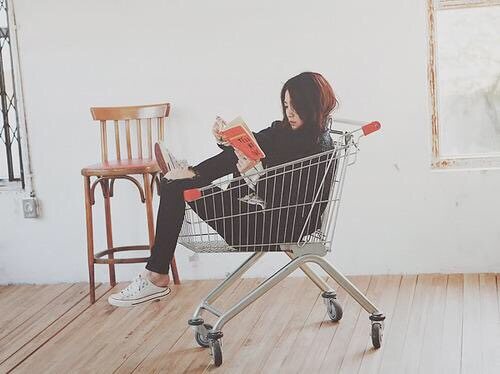 서가에 꽂힌 책