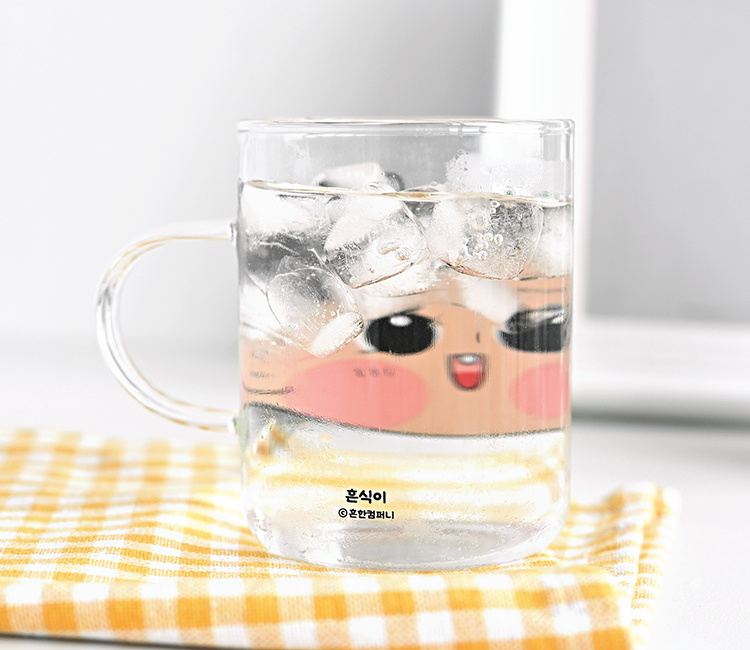 흔식이 미니 유리컵