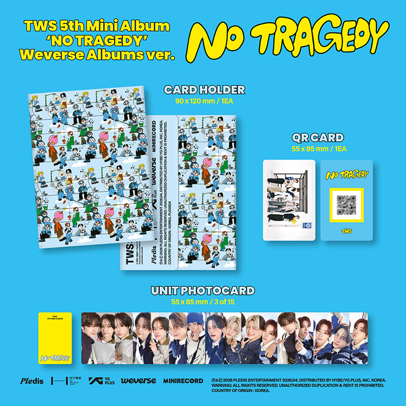 투어스 (TWS) - 미니 5집 [NO TRAGEDY] (Weverse Albums Ver.)]
