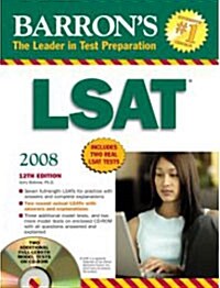Barrons LSAT 2008 (Paperback, CD-ROM, 12th)