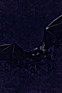 Bad Ass Bat on Blue: Blank 150 Page Lined Journal for Your Thoughts, Ideas, and Inspiration (Paperback)