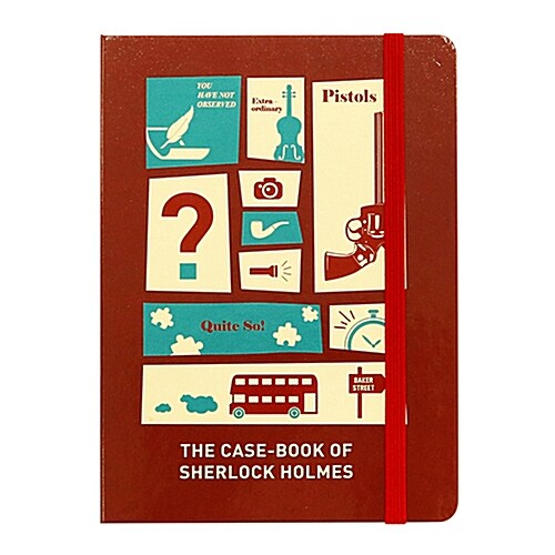 [Born to Read] Hardcover Notebook - Sherlock : Red