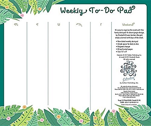 Jungle Pattern Weekly To-Do Pad (Other)