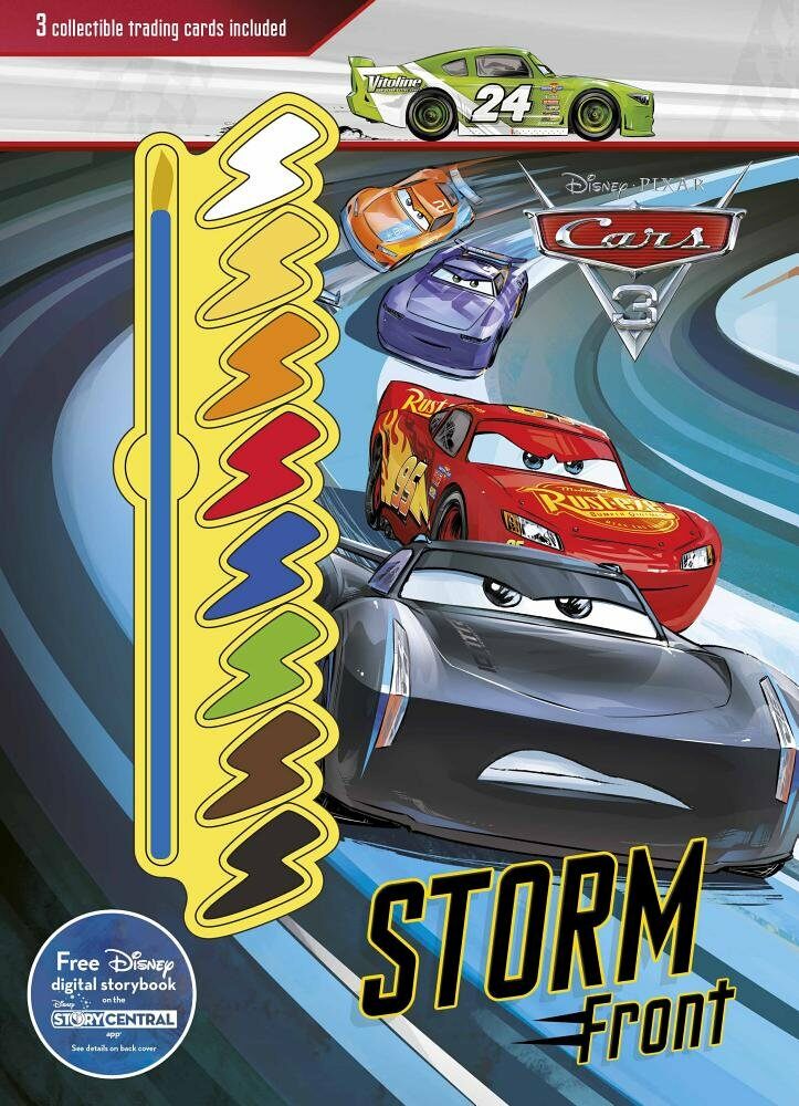 Disney Pixar Cars 3 Storm Front: 3 Collectible Trading Cards Included (Paperback)