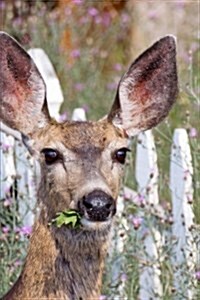 Mule Deer Having a Snack in a Summer Flower Garden Journal: 150 Page Lined Notebook/Diary (Paperback)