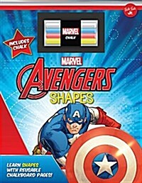 Marvels Avengers Chalkboard Shapes: Learn Shapes with Reusable Chalkboard Pages! (Board Books)