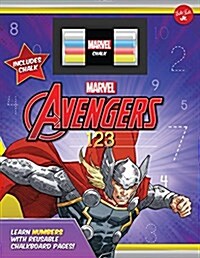 Marvels Avengers Chalkboard 123: Learn Numbers with Reusable Chalkboard Pages! (Board Books)