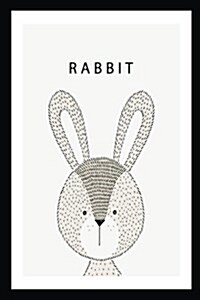 Rabbit: Blank Pages SketchBook 6 x 9 Notebook for Sketching and Writing (Paperback)