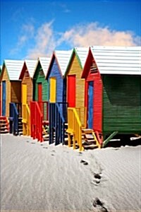 Bright Colorful Beach Huts in St James Cape Town South Africa Journal: 150 Page Lined Notebook/Diary (Paperback)