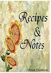 Blank Cookbook Recipe & Note (105 Recipe Blank Book Series #8) (Paperback)