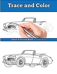 Trace and Color: Classic British Cars: Adult Activity Book (Paperback)