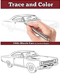 Trace and Color: 1960s Muscle Cars: Adult Activity Book (Paperback)