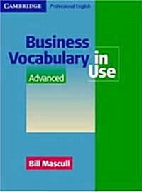 [중고] Business Vocabulary In Use Advanced (Paperback)