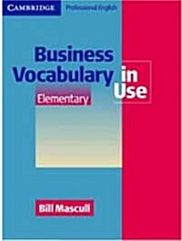 Business Vocabulary in Use Elementary (Paperback)