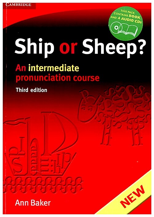 [중고] Ship or Sheep? Book and Audio CD Pack : An Intermediate Pronunciation Course (Paperback and 4 CDs, 3 Revised edition)