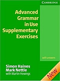 [중고] Advanced Grammar in Use Supplementary Exercises: With Answers (Paperback)