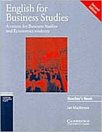 English for Business Studies Teachers book : A Course for Business Studies and Economics Students (Paperback, 2 Rev ed)