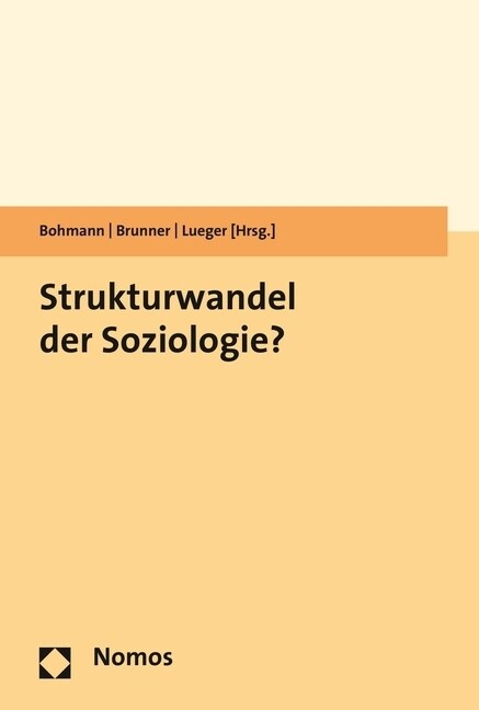 Strukturwandel Der Soziologie? (Paperback)