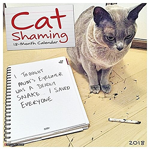 Cat Shaming 2018 Wall Calendar (Wall)
