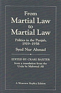 From Martial Law to Martial Law: Politics in the Punjab, 1919-1958 (Paperback)