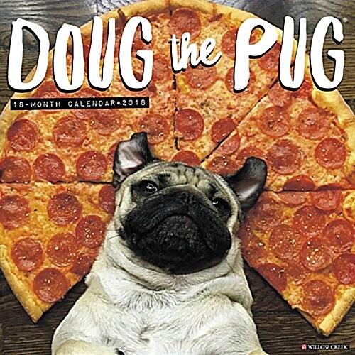 Doug the Pug 2018 Wall Calendar (Dog Breed Calendar) (Wall)