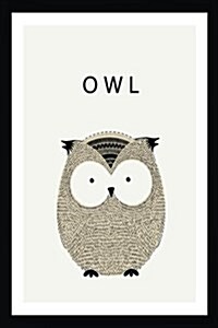 Owl: Blank Pages SketchBook 6 x 9 Notebook for Sketching and Writing (Paperback)