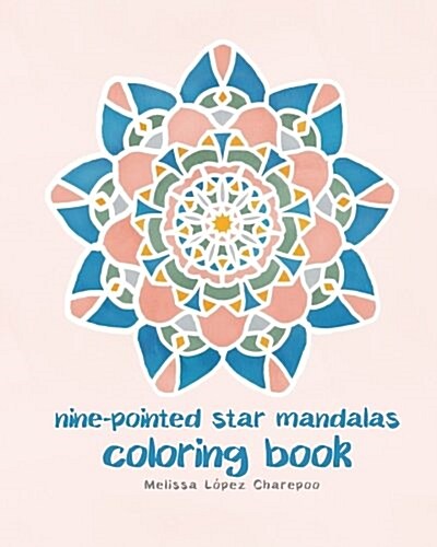 Nine-Pointed Star Mandalas, Coloring Book (Paperback)