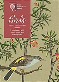 RHS Birds Pocket Notebook Set (Novelty Book)