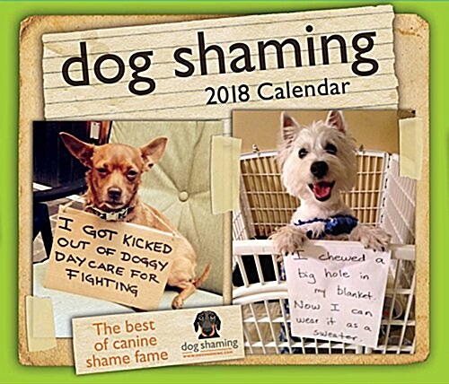 Dog Shaming 2018 Day-To-Day Calendar (Daily)