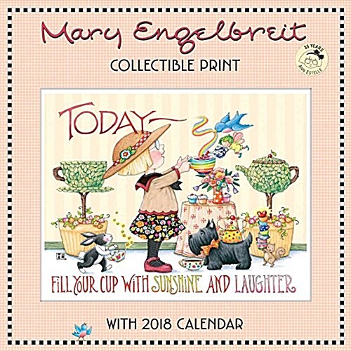 Mary Engelbreits 35 Years of Ann Estelle Collectible Print with 2018 Wall Calen (Wall)