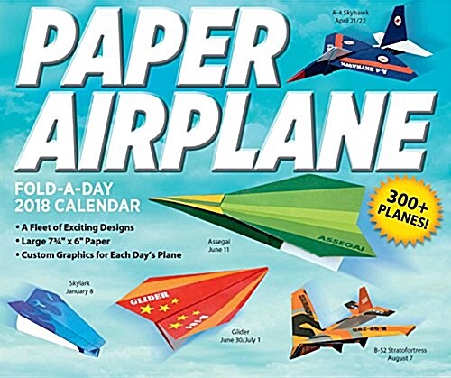 Paper Airplane Fold-A-Day 2018 Calendar (Daily)