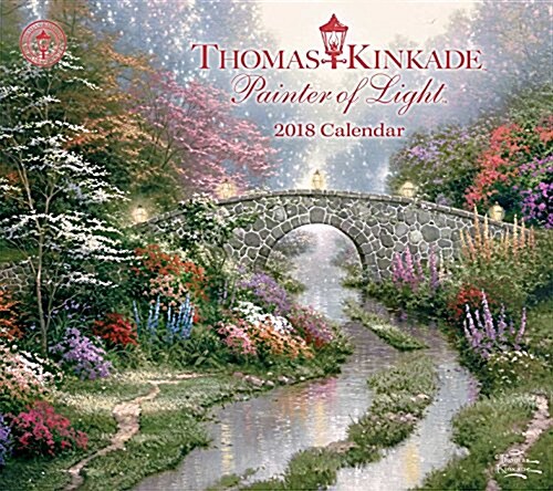 Thomas Kinkade Painter of Light 2018 Deluxe Wall Calendar (Wall)