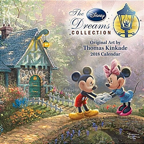 Thomas Kinkade: The Disney Dreams Collection 2018 Mini Wall Calendar (Desk)