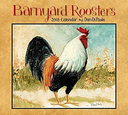 Barnyard Roosters 2018 Deluxe Wall Calendar (Wall)