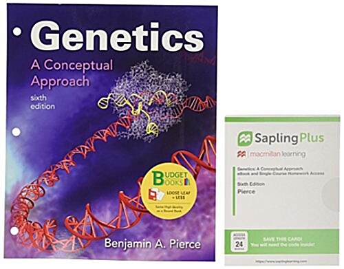Loose-Leaf Version for Genetics: A Conceptual Approach 6e & Saplingplus for Genetics: A Conceptual Approach 6e (Six-Month Access) [With Access Code] (Loose Leaf, 6)