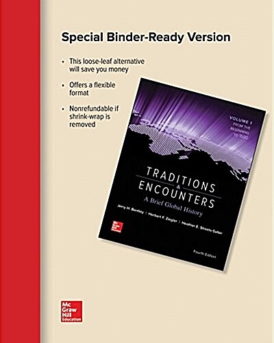 Looseleaf Traditions & Encounters: A Brief Global History Volume 1 with Connect 1-Term Access Card [With Access Code] (Loose Leaf, 4)