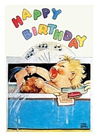 Baby Singing in the Bath Birthday Card [With 6 Envelopes] (Loose Leaf)