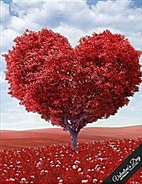 Valentines Day Notebook Collection: Heart Tree, Journal/Diary, Wide Ruled, 100 Pages, 8.5 X 11 (Paperback)