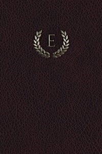 Monogram e Notebook: 150 Page Journal Diary Notebook (Paperback)