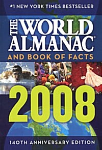 [중고] The World Almanac and Book of Facts 2008 (Paperback, Anniversary)
