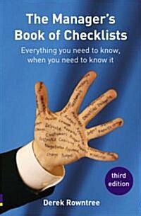 Managers Book of Checklists : Everything You Need to Know, When You Need to Know it (Paperback, 3 Rev ed)