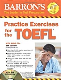[중고] Barron‘s Practice Exercises for the TOEFL (Paperback, Compact Disc, 6th)