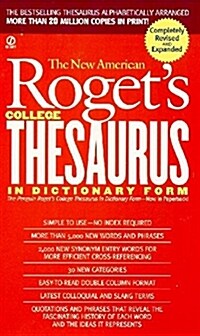 New American Rogets College Thesaurus in Dictionary Form (Revised & Updated) (Mass Market Paperback)