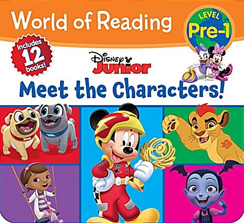 [중고] World of Reading Level 1: Disney Junior: Meet the Characters Boxed Sset (Paperback 12권)