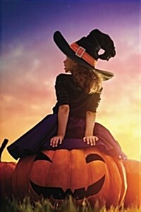 Little Witch Riding Jack-O-Latern 2 Journal: 365 Day Journal Diary Notebook (Paperback)