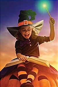 Little Witch Riding Jack-O-Latern 3 Journal: 365 Day Journal Diary Notebook (Paperback)